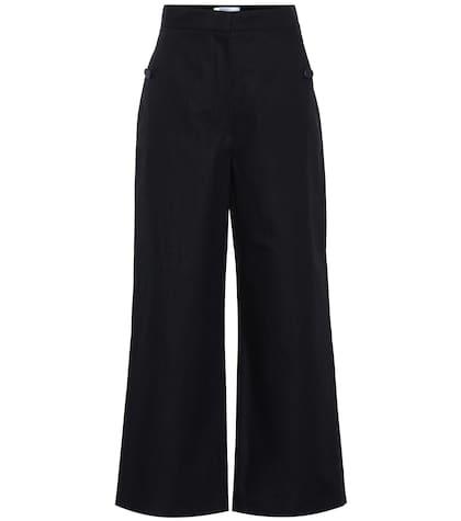 Max Mara Ruta Cotton And Linen Pants