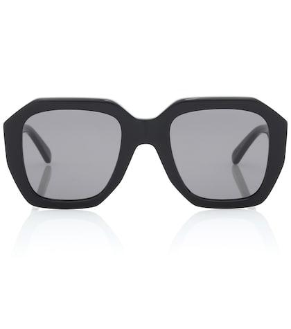 Red (v) Rectangular Sunglasses