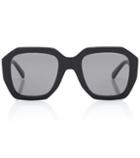 Red (v) Rectangular Sunglasses