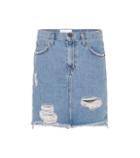 Current/elliott High-waisted Denim Miniskirt