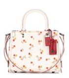 Woolrich Rogue Cherry-printed Leather Tote