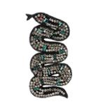 Gucci Embroidered Snake Brooch