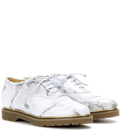 Charlotte Olympia Stefania Printed Leather Oxford Shoes