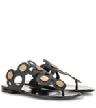 Pierre Hardy Penny Lace Leather Sandals