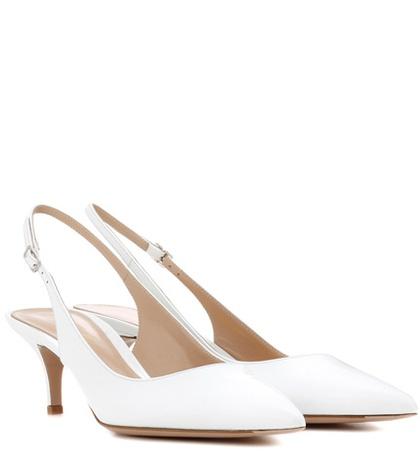 T By Alexander Wang Patent Leather Sling-back Pumps