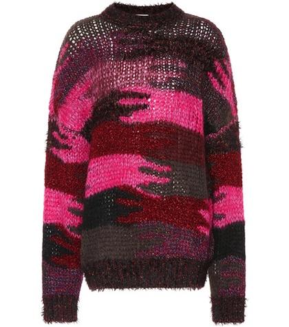 Saint Laurent Camouflage Wool-blend Sweater