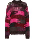 Saint Laurent Camouflage Wool-blend Sweater