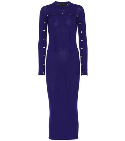 Versace Ribbed Wool Dress