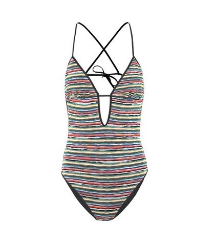 Missoni Mare Striped Cutout Swimsuit
