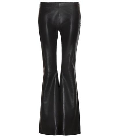 Acne Studios Luisa Flared Leather Trousers