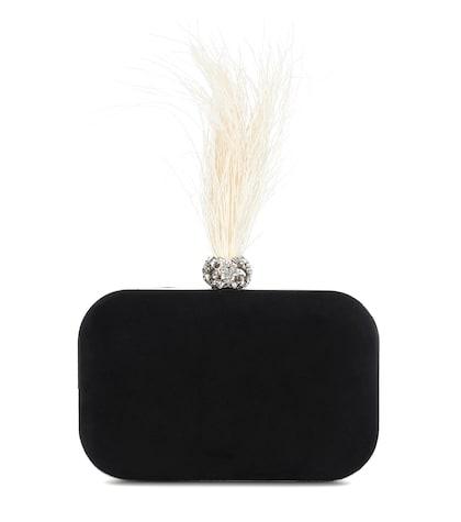 Cartier Eyewear Collection Cloud Embellished Velvet Clutch