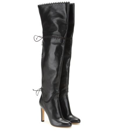 Francesco Russo Over-the-knee Leather Boots