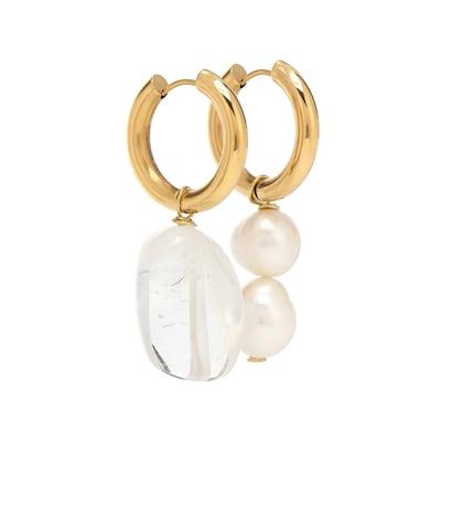 Timeless Pearly Pearl-embellished Mismatched Earrings
