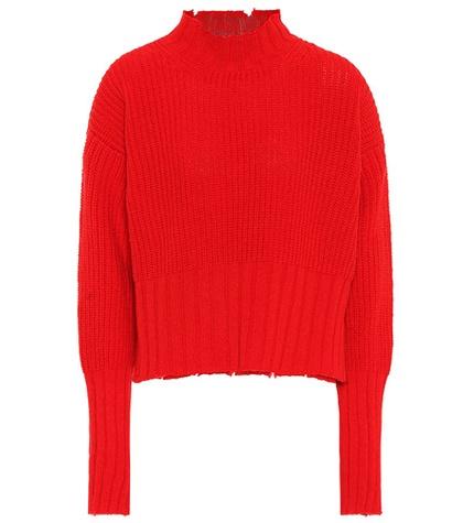 Msgm Ribbed Wool-blend Sweater