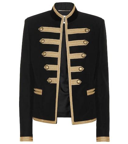 Saint Laurent Embroidered Cotton-twill Jacket