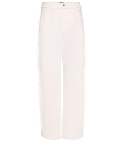 Paige Distressed Wide-leg Jeans