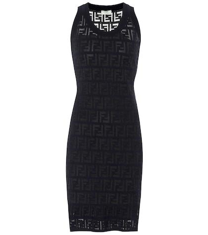 Fendi Cotton-blend Jacquard Minidress