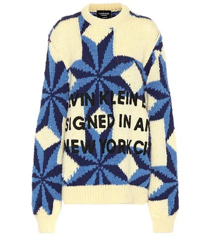Calvin Klein 205w39nyc Appliquéd Wool Sweater