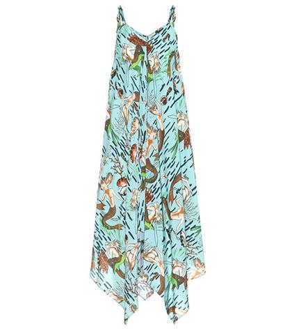 Loewe X Paula's Ibiza Printed Crêpe Dress