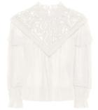 Versace Geoffrey Linen Voile Blouse