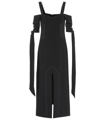 Burberry Crêpe Off-the-shoulder Dress