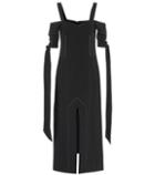 Burberry Crêpe Off-the-shoulder Dress