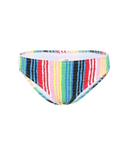Diane Von Furstenberg Barnett Striped Bikini Bottoms
