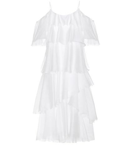 Three Graces London Tiered Off-the-shoulder Dress