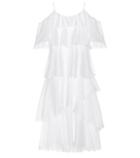 Three Graces London Tiered Off-the-shoulder Dress
