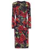 Valentino Garavani Floral Print Stretch-silk Dress