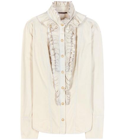 Chlo Cotton Ruffled Blouse