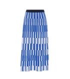 Tory Sport Motley-check Pleated Knit Skirt