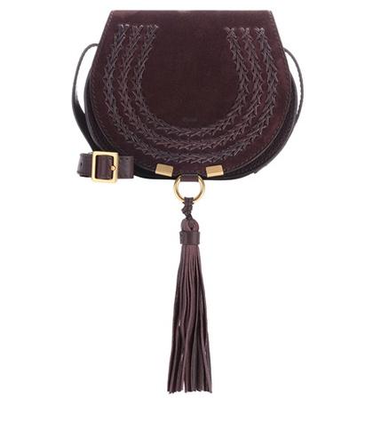 Chlo Marcie Small Suede Shoulder Bag