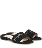 Jimmy Choo Joni Embellished Suede Sandals