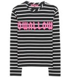 Dolce & Gabbana Printed Striped Cotton Top