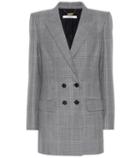 Givenchy Plaid Wool And Mohair Blazer
