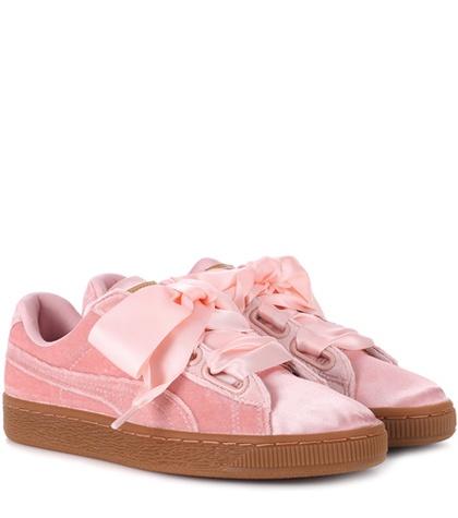 Puma Basket Heart Velvet Sneakers