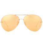 Linda Farrow Gold-plated Aviator Sunglasses