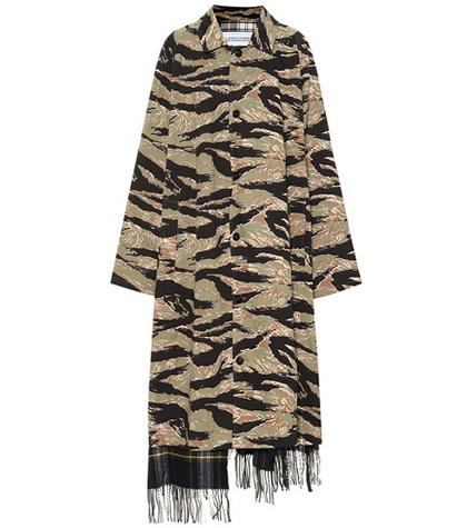 Vetements Printed Cotton Trench Coat
