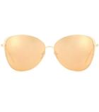 Linda Farrow 566 C1 Gold Plated Cat-eye Sunglasses