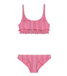 Kate Moss For Equipment Colby Ruffled Seerusker Bikini