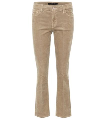 J Brand Selena Cropped Corduroy Trousers