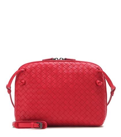 Valentino Intrecciato Leather Shoulder Bag