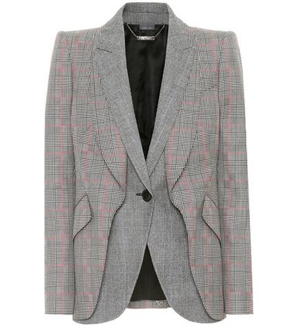 Roger Vivier Wool-blend Houndstooth Blazer