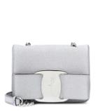 Salvatore Ferragamo Vara Mini Metallic Shoulder Bag