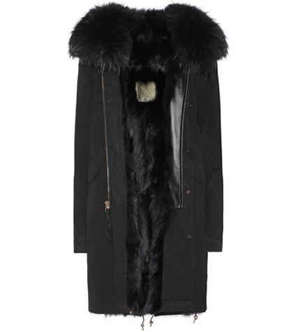 Mr & Mrs Italy Cotton Parka With Fur Lining