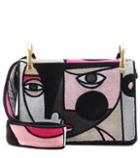 Carolina Herrera Velvet Shoulder Bag