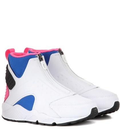 The Row Air Hurrache Run Mid Leather Sneakers