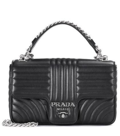 Prada Frame Leather Shoulder Bag