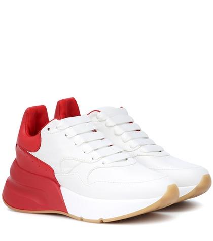Alexander Mcqueen Oversized Runner Leather Sneakers